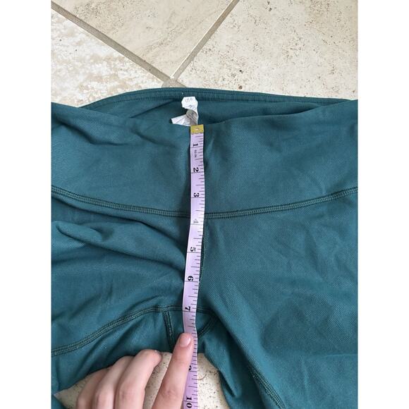 EUC Lululemon Wunder Under III 28” Deep Green Size 6 Yoga Pilates Working Out - Picture 7 of 9